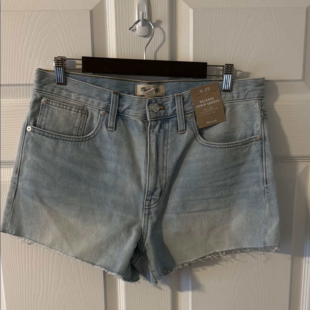 Madewell Light Blue Denim Shorts